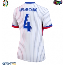 Ženski Nogometni dresi Francija Dayot Upamecano #4 Gostujoči EP 2024 Kratek Rokav